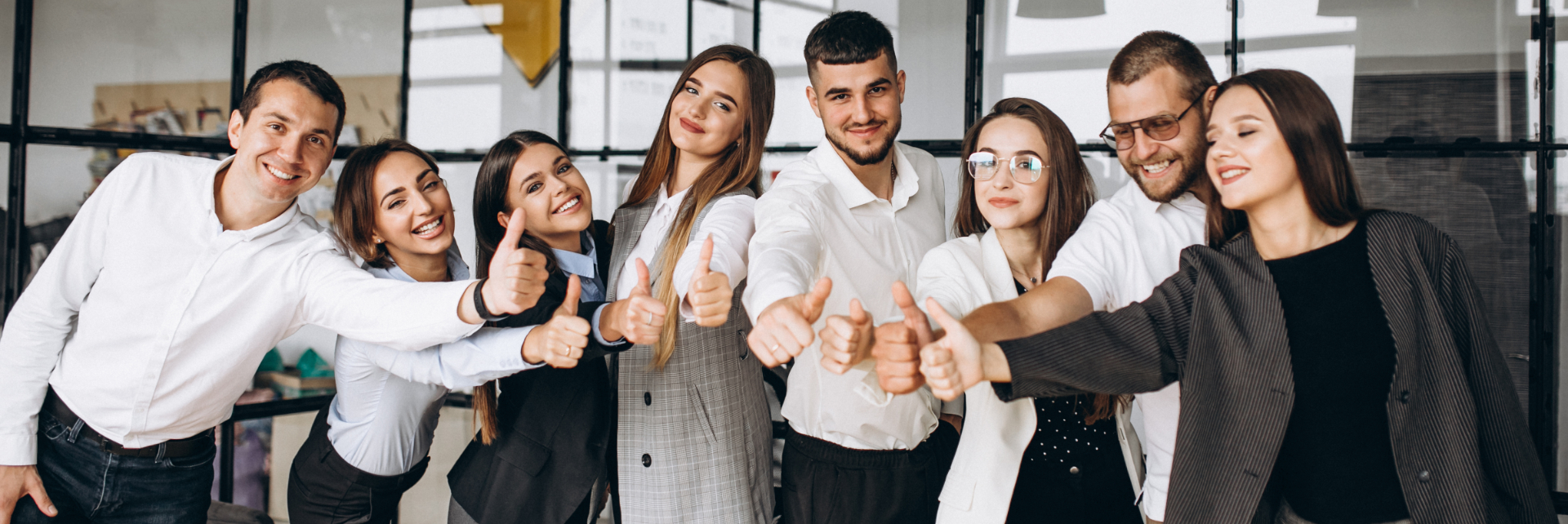 Group of people working out business plan in an office
